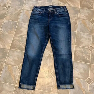 Silver Avery skinny crop jeans